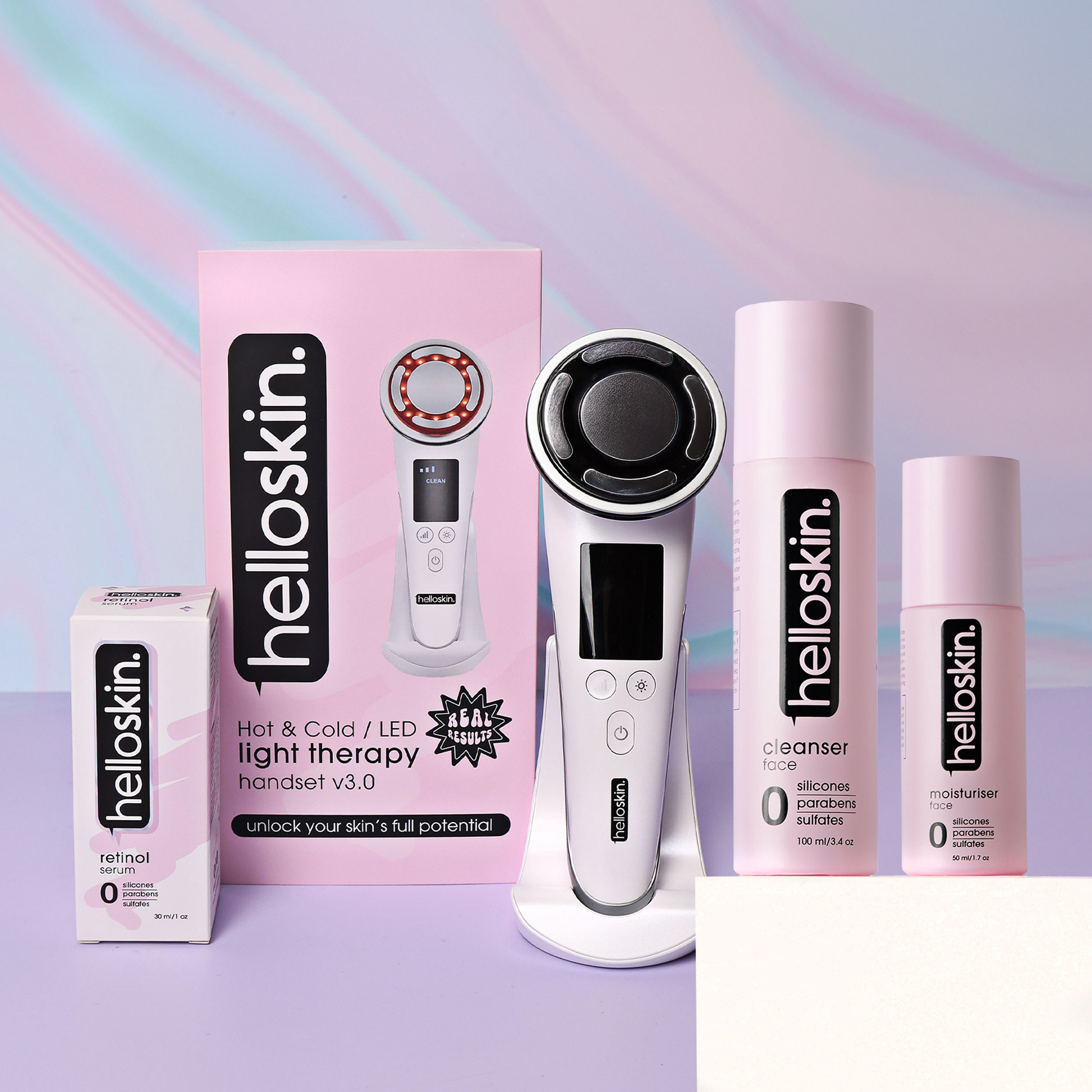 Anti Aging Essentials (Handset v3 & Retinol) – Helloskin US Anti Aging Essentials (Handset v3 & Retinol) – Helloskin US