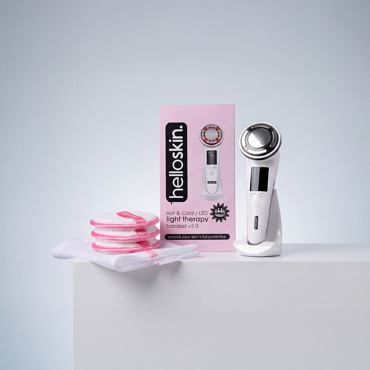 v3 handset + 3x makeup removers – Helloskin US