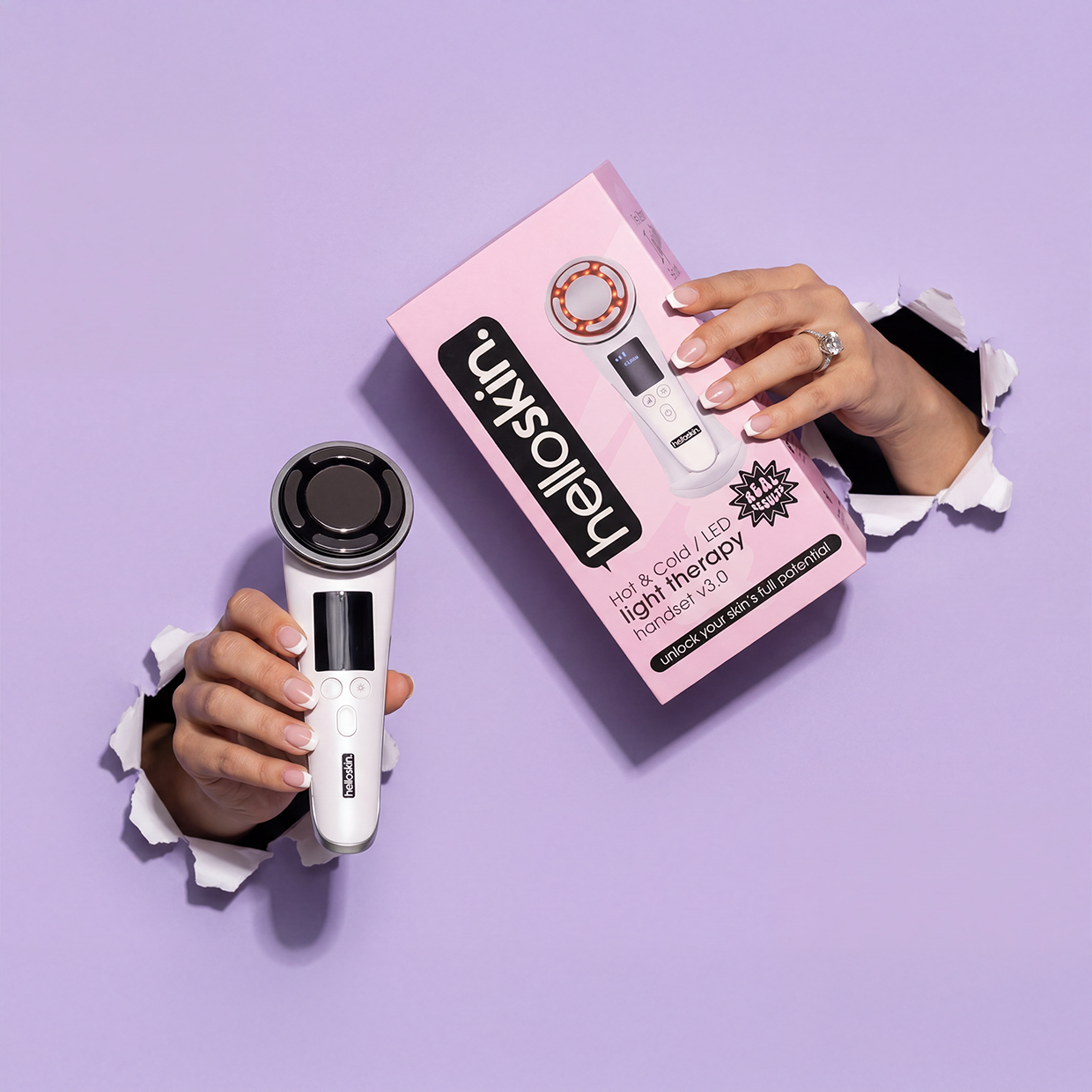 hot/cold led light therapy handset v3